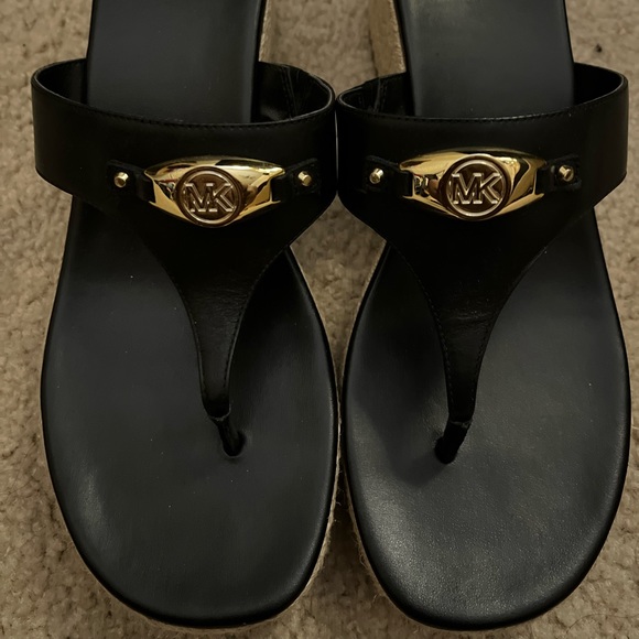 Michael Kors Espadrilles Sandals-Black pair and Tan pair. Only worn a few times. - Picture 1 of 8